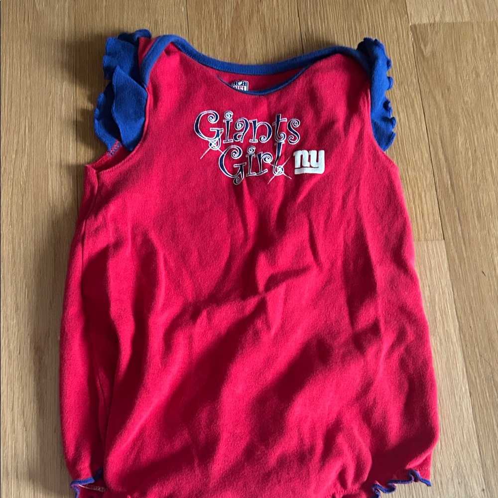 NY Giants Girl Onesie